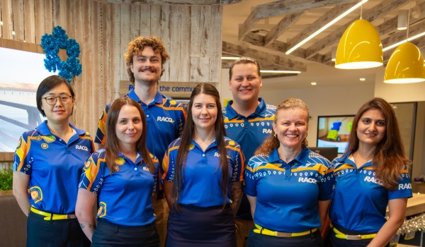 RACQ Retail Consultants wearing RAP uniforms