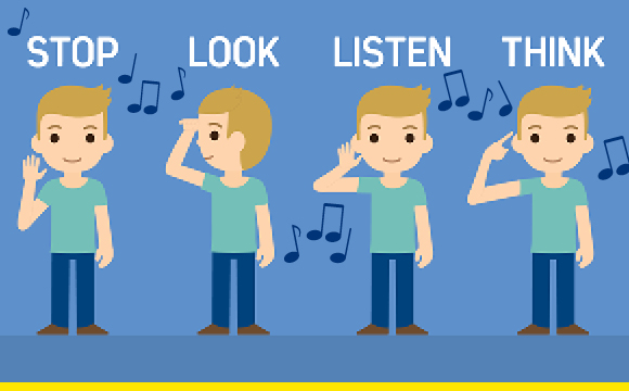 Stop Look Listen Think Song - 580x360px