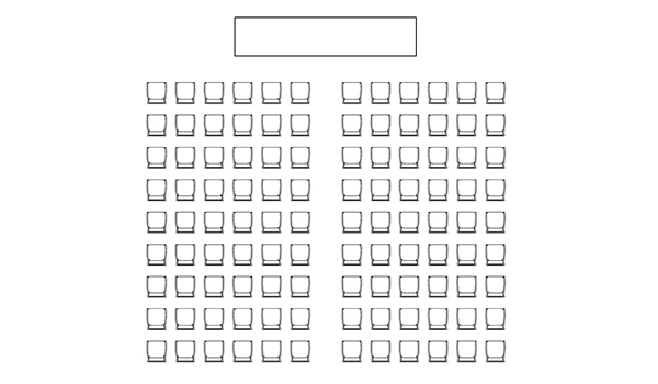 Mobility Centre Theatre seating diagram