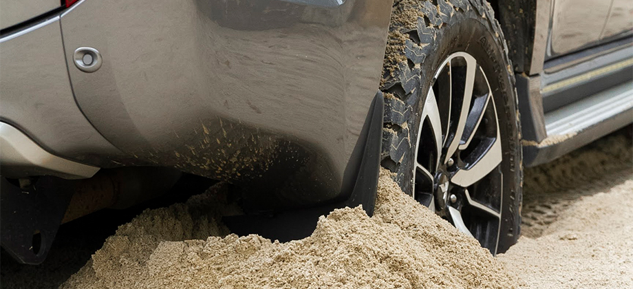 tire with sand