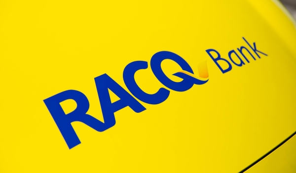 RACQ Bank logo on car bonnet