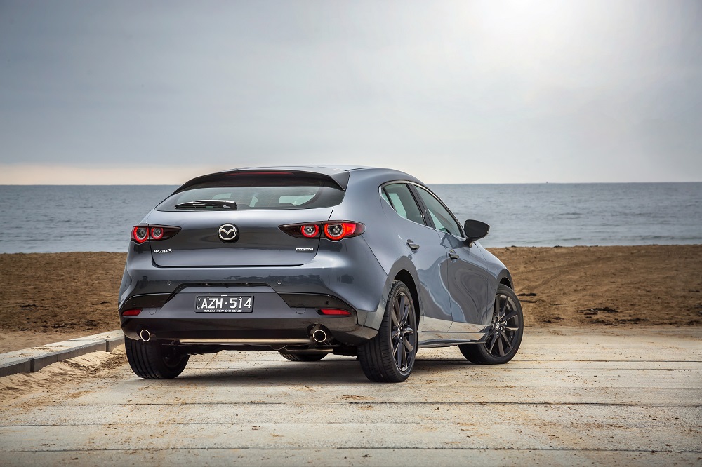 2018 Mazda 3 Maxx Sport rear view.