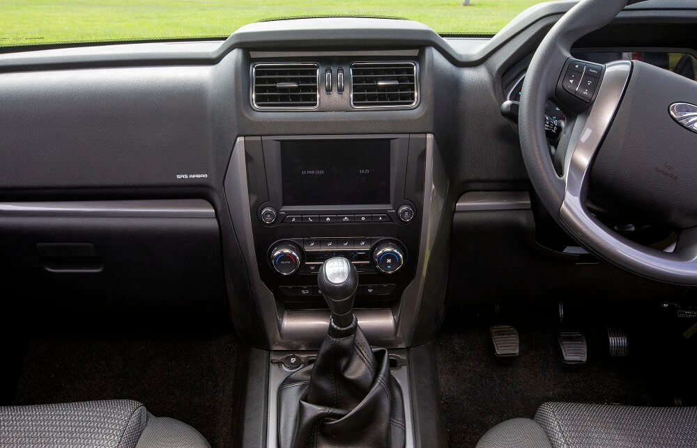 Mahindra PikUp 4x4 S10+ Dual Cab interior.