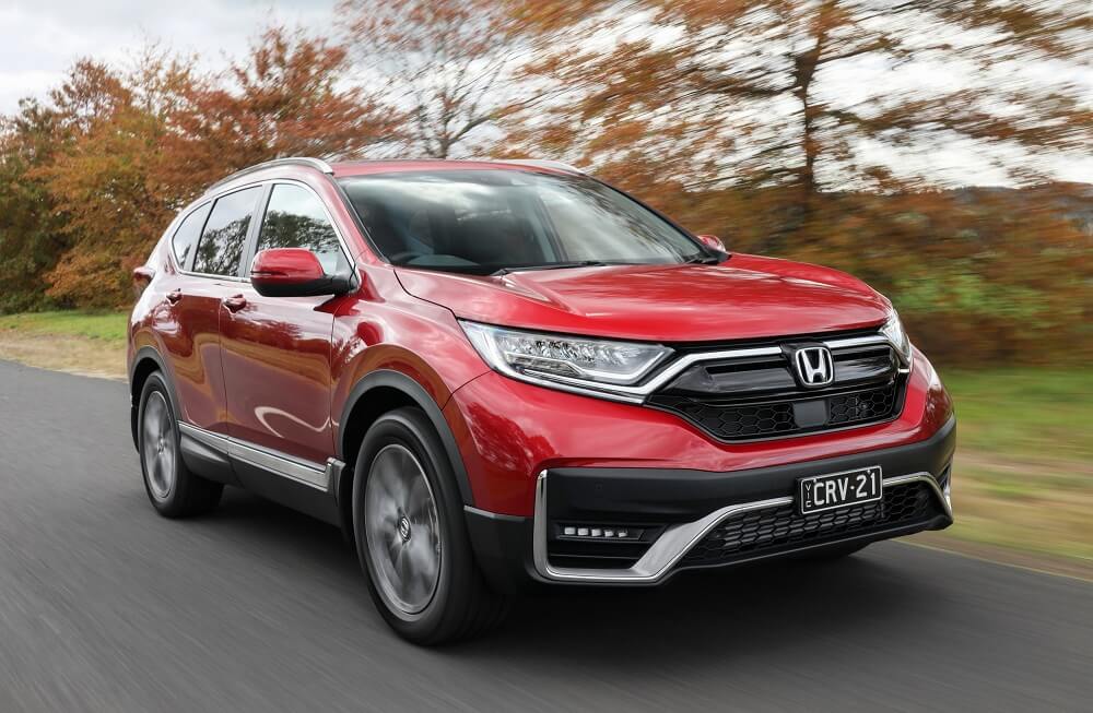 2021 Honda CRV exterior.