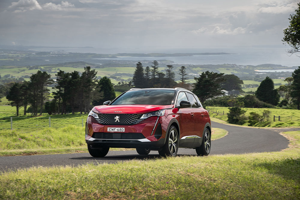 Peugeot 3008 GT front view.