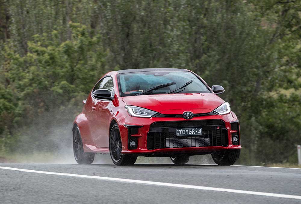 Toyota GR Yaris front view.