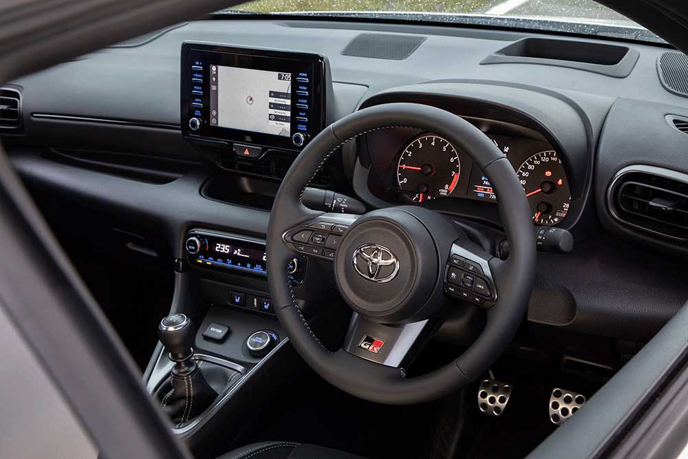 Toyota GR Yaris interior.
