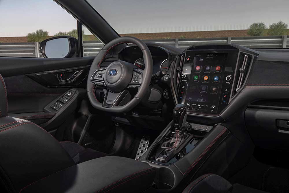 2022 Subaru WRX interior view.