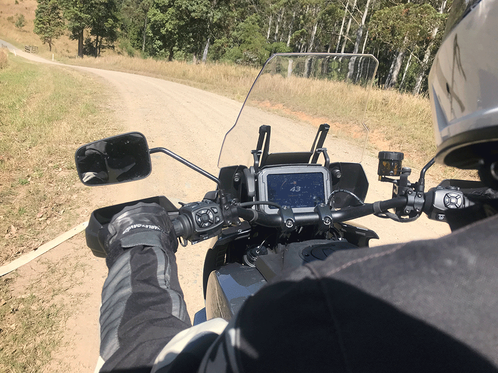 Rider's view of Harley-Davidson Pan America Special.