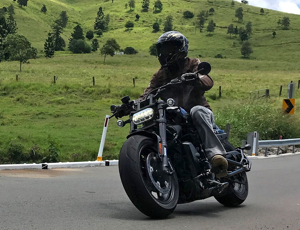 Harley-Davidson Sportster S RH1250S on the road.