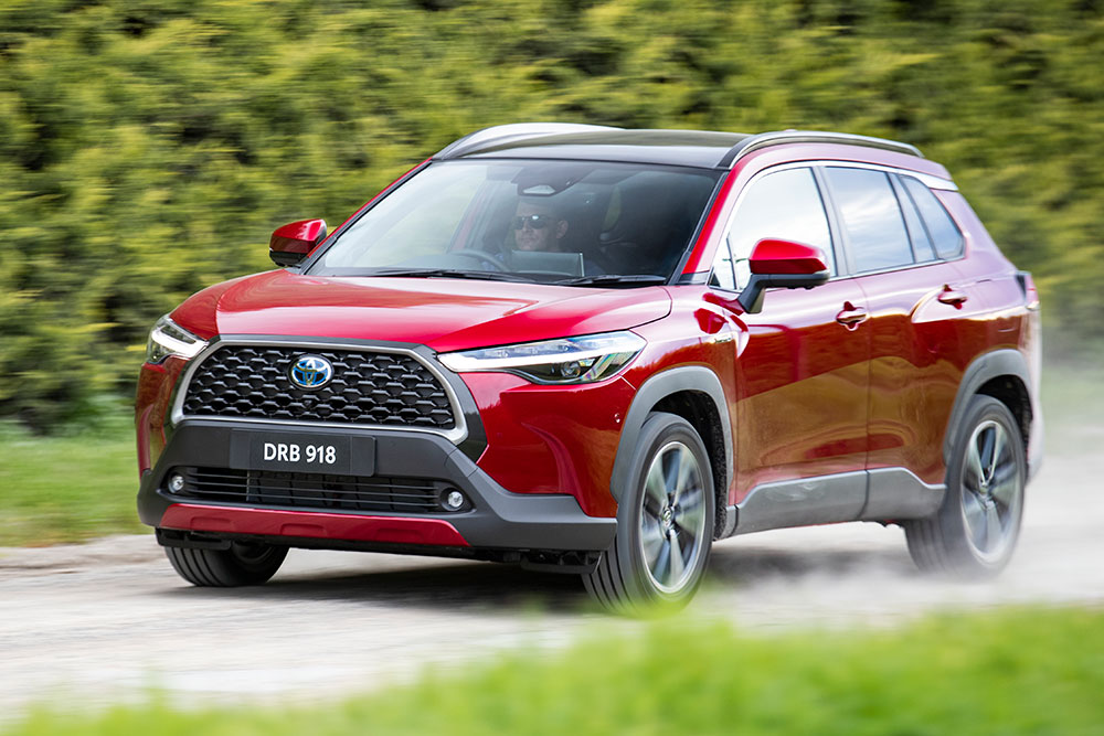 Toyota Corolla Cross front side view.