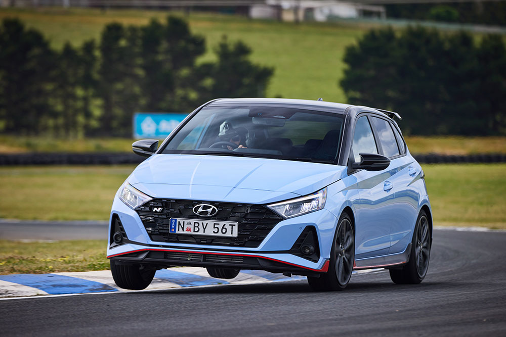 Hyundai i20N front view.