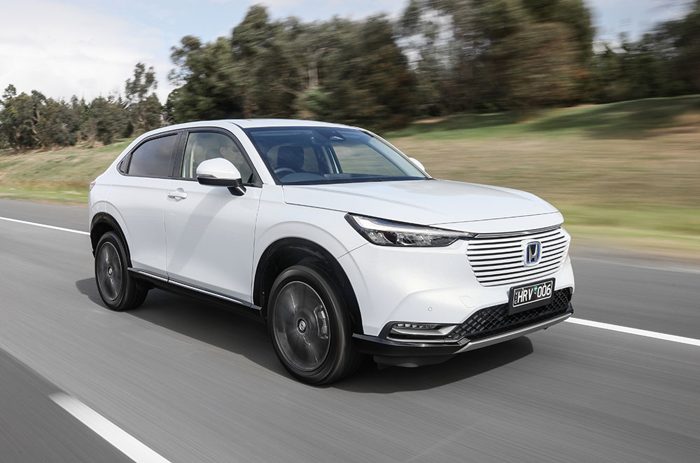 Honda HR-V Vi X on the road.