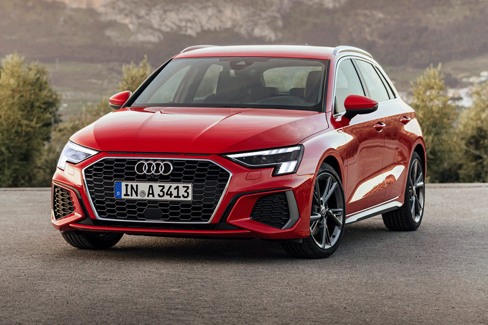 Audi A3 Sportback front view..