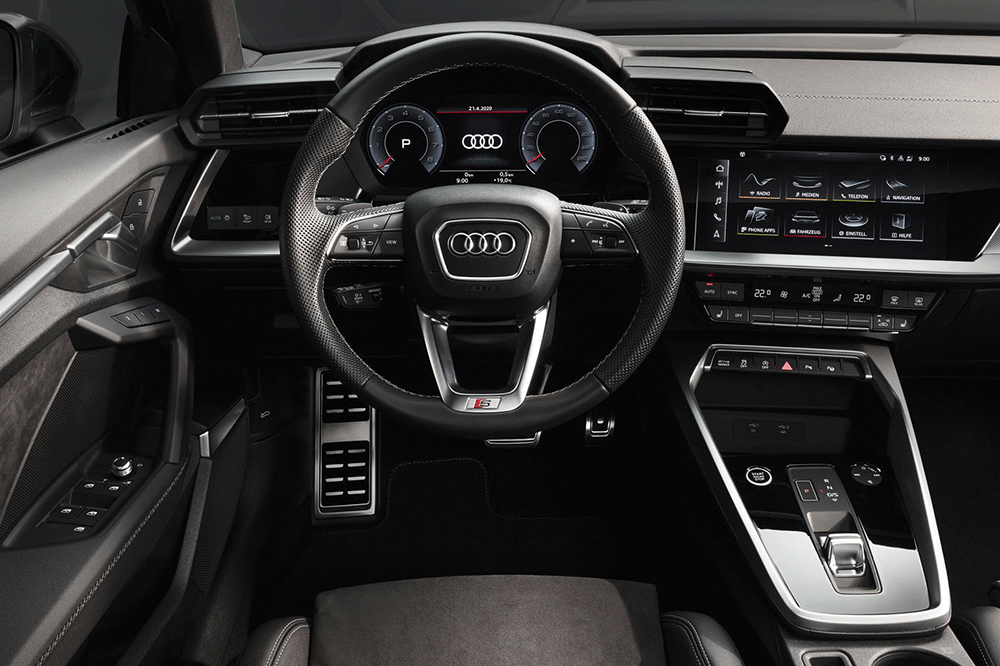 Audi A3 Sportback interior view.