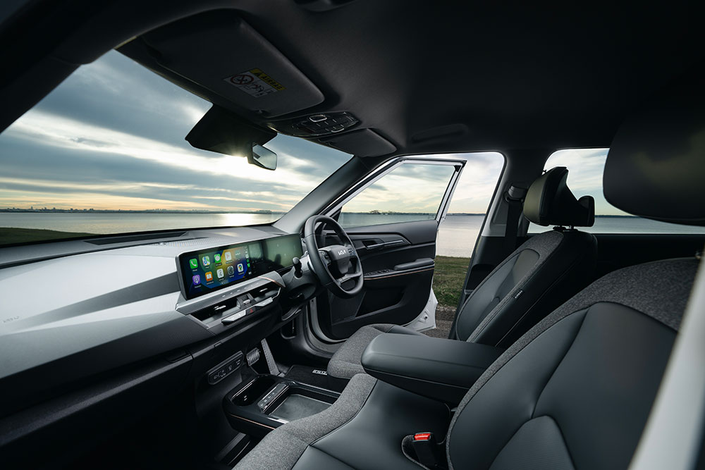 Cabin view of Kia EV5.