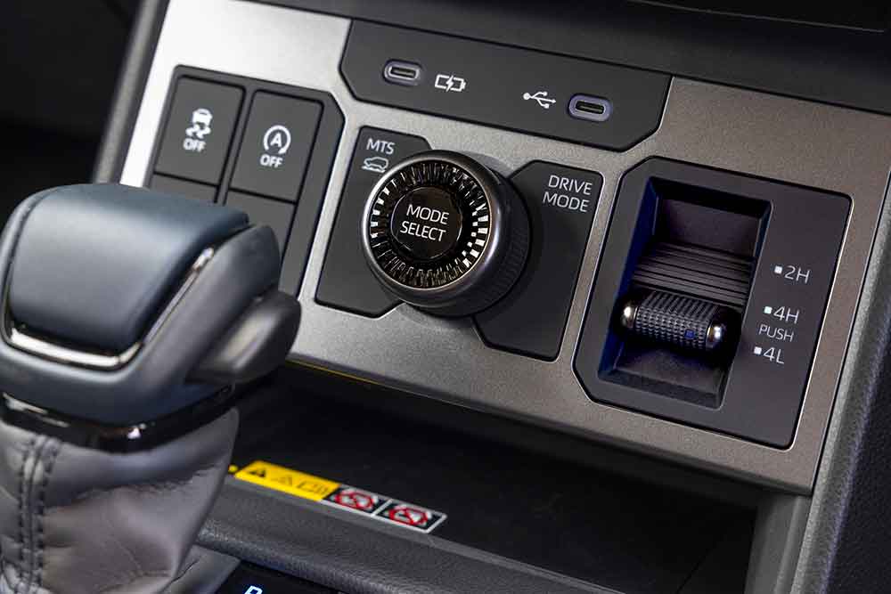 2026 Toyota HiLux Rogue closeup of dash.