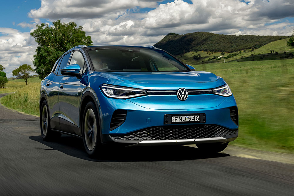 Volkswagen ID.4 Pro on the road.