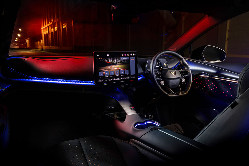 Cupra Tavascan VZ interior.