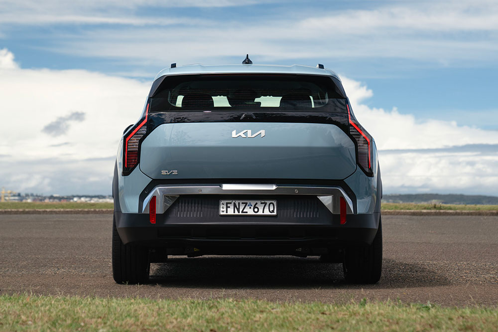 Kia EV3 rear view.