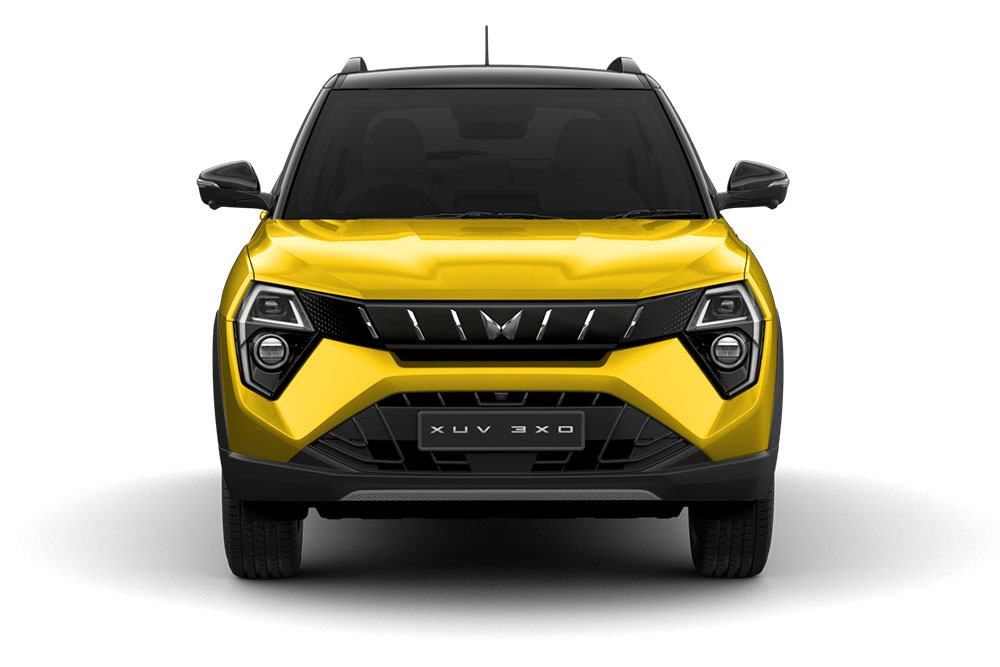 Mahindra XUV 3XO front view.