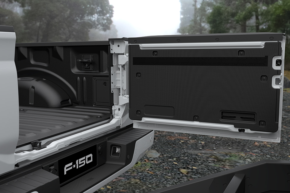 Ford F-150 Paltinum rear tray.