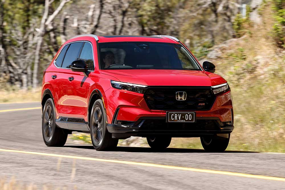 Honda CR-V on the road