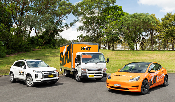 SIXT Competition cars lined up