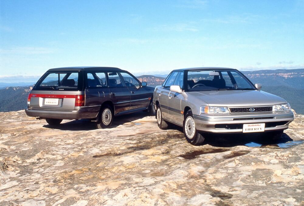 Subaru liberty wagon and sedan.