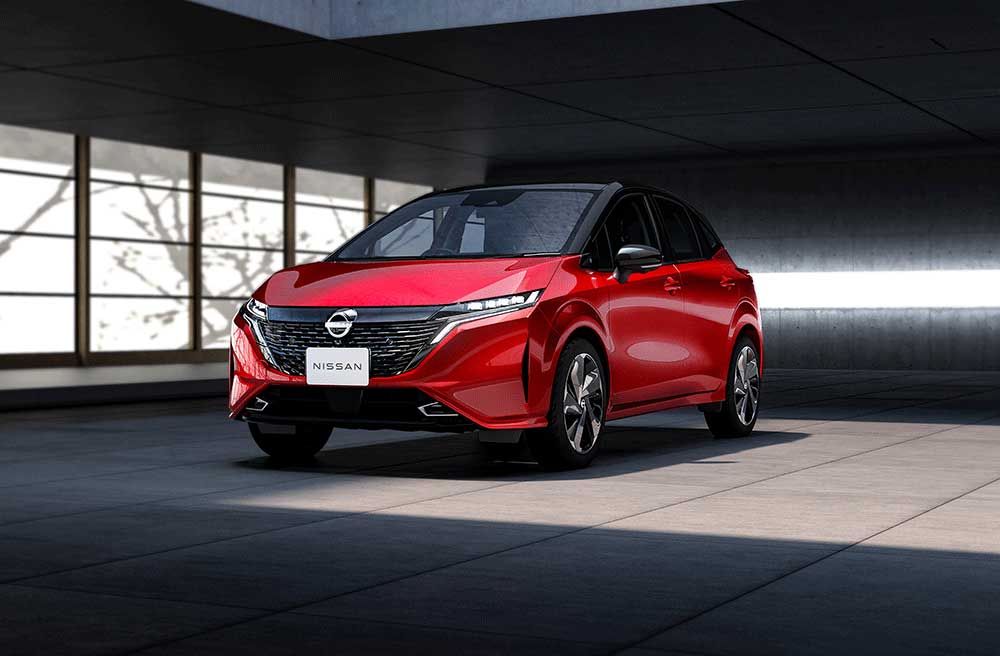 front view of the nissan epower car