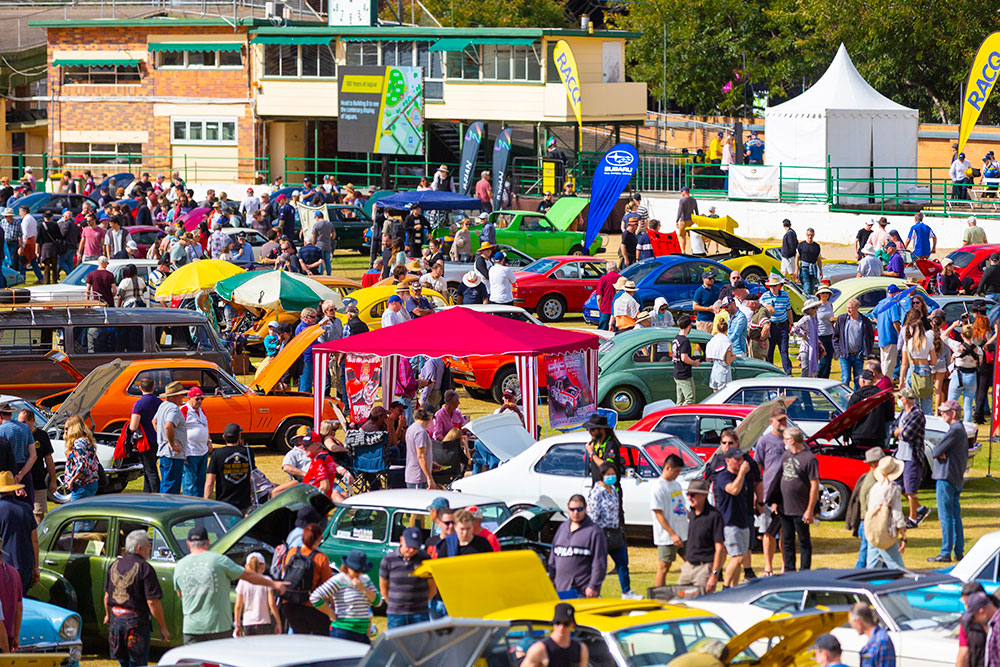 General crowd scene from MotorFest 2022.