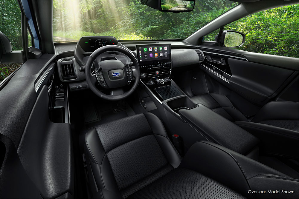 Subaru Solterra interior.