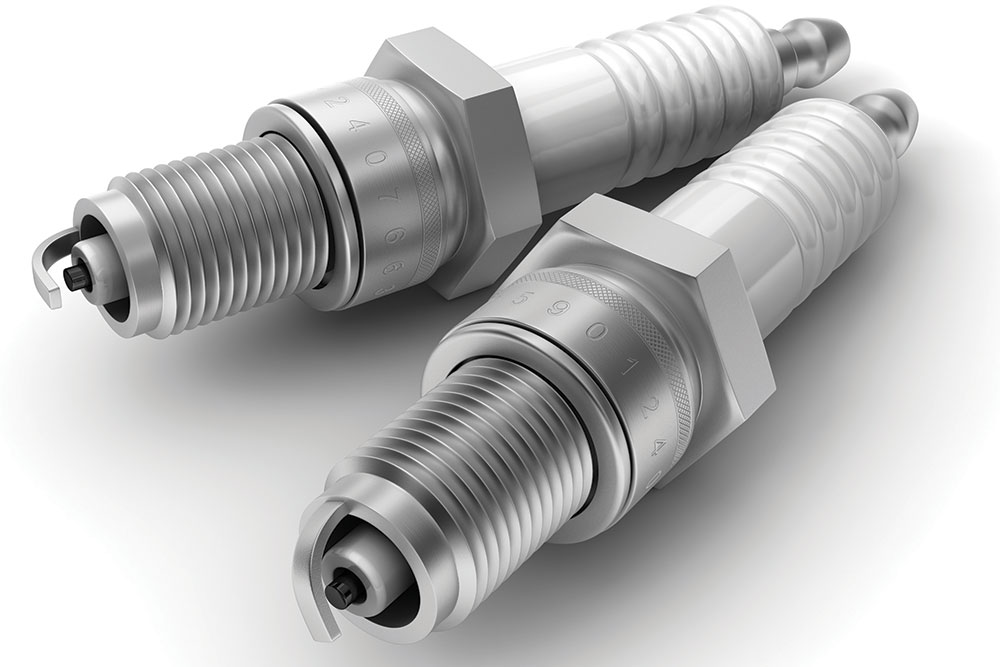 Vehicle sparkplugs.