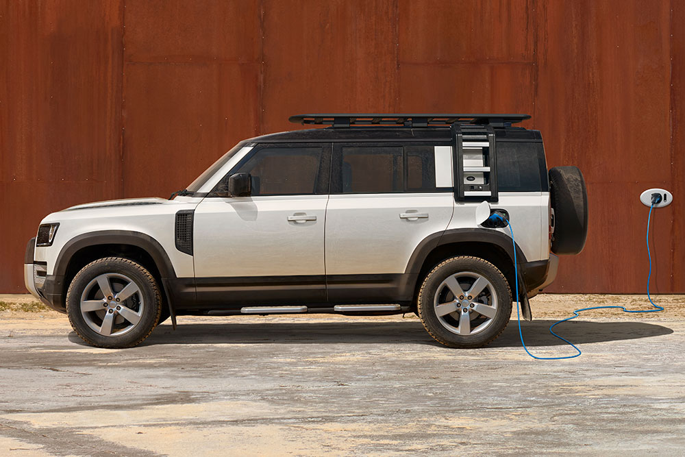 Land Rovere Defender 110 plug-in electric hybrid.