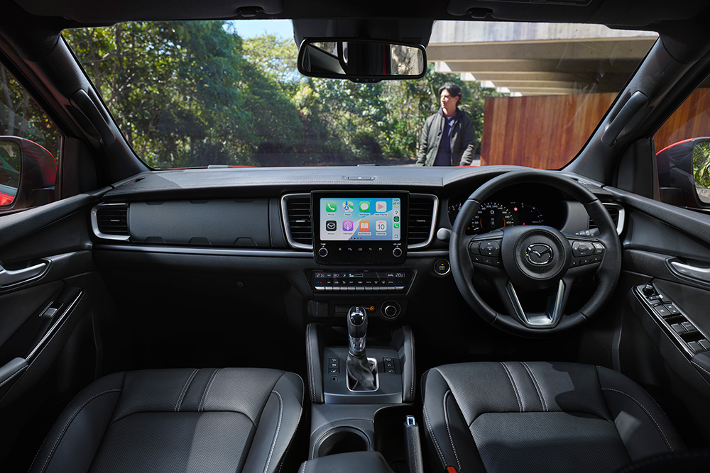 Mazda BT-50 MY25 interior view.