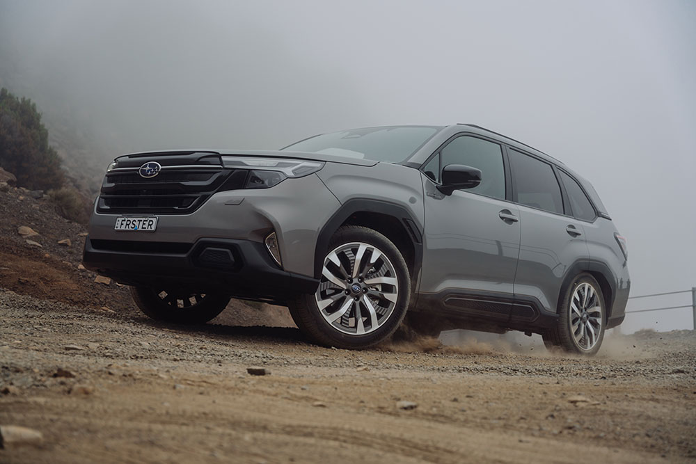 Side view of Forester AWD Hybrid Touring.