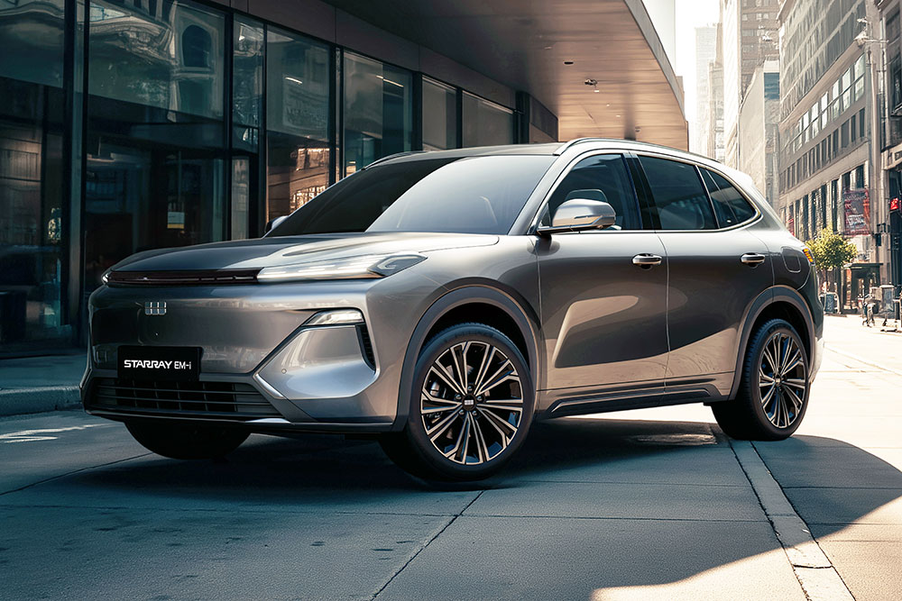 Geely Starray EM-i front view.