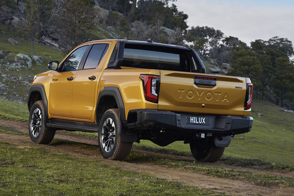 New Toyota HiLux rear view.
