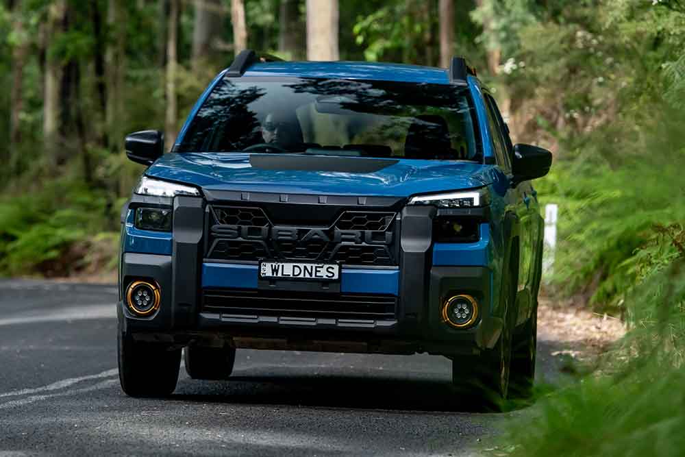 Subaru Outback Wilderness front view.
