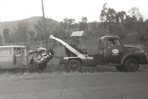 A tow truck operated by John Koot of Tamborine Motor Works.