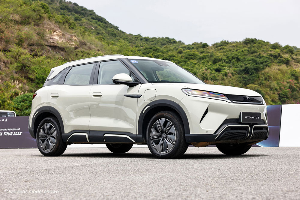 Side view of the BYD Atto 2 EV.