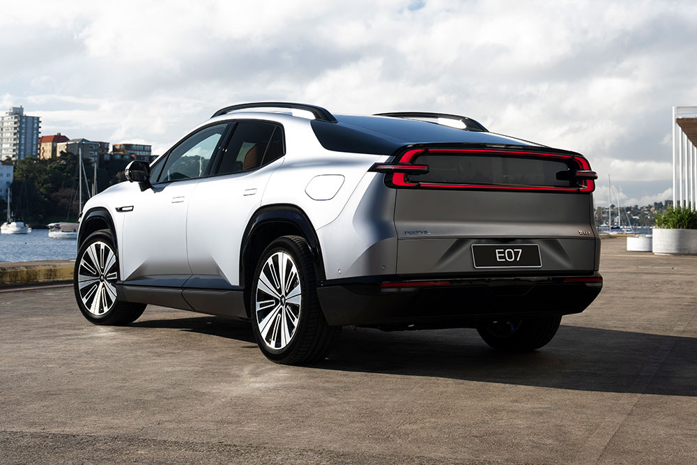 Deepal E07 rear view.