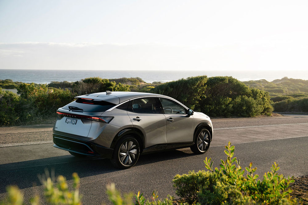 Nissan Ariya side view.