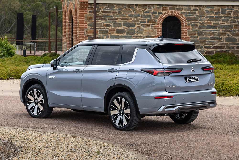Mitsubishi Outlander PHEV side view.