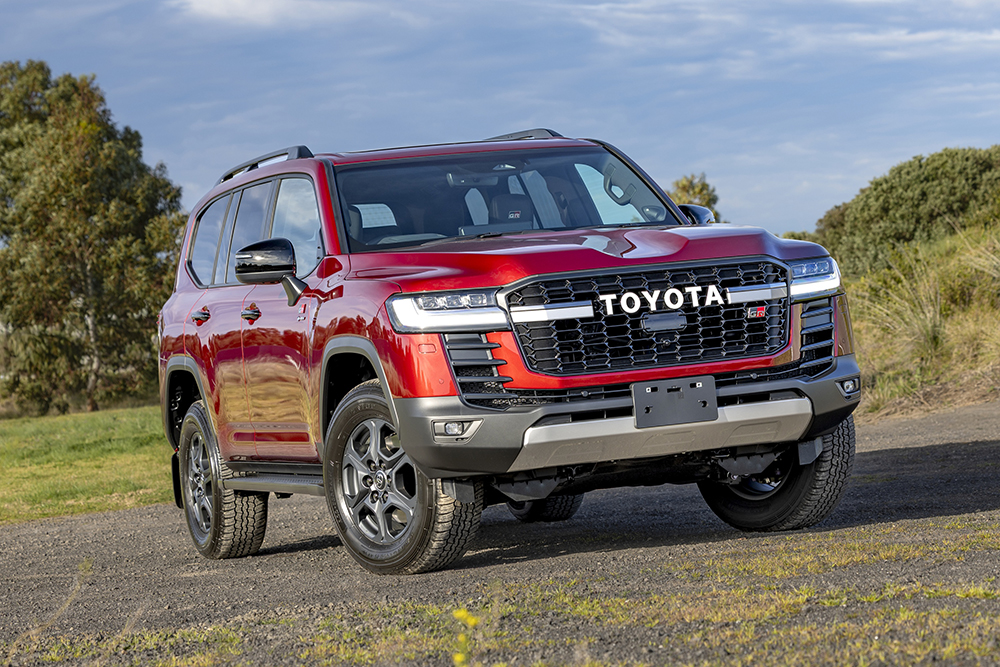 Front view of Toyota LandCruiser.