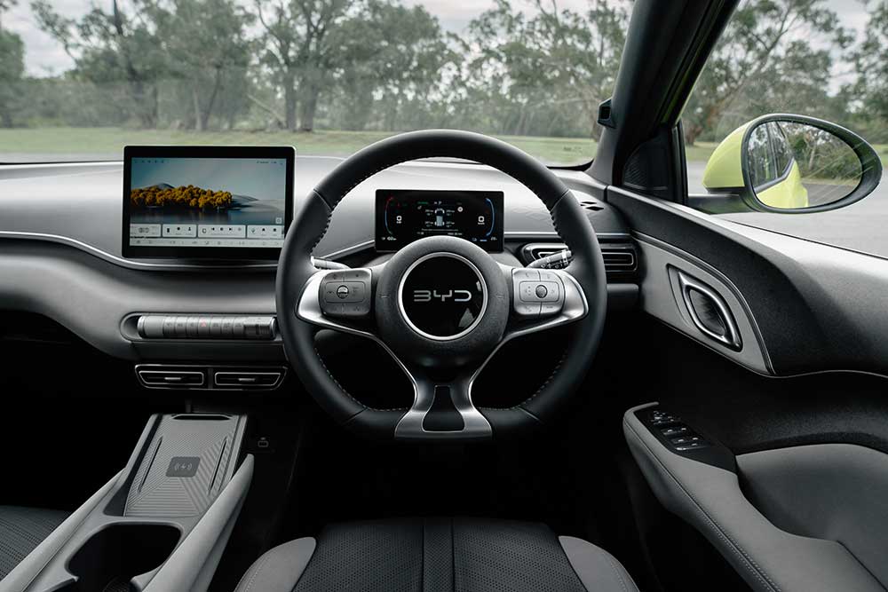 Dashboard of the BYD Atto 1