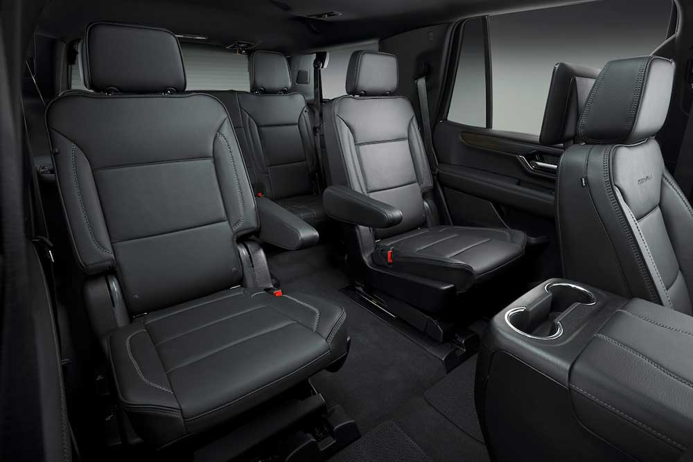 GMC Yukon Denali Signature Black captain's chairs