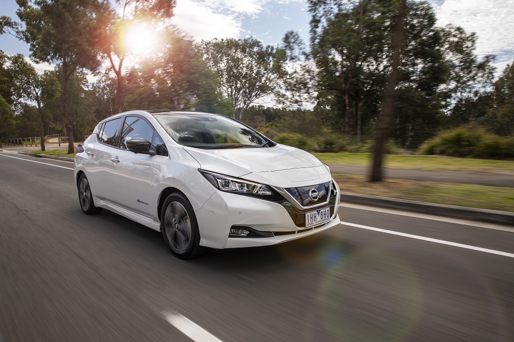 Nissan Leaf MY19 1000 on the road.