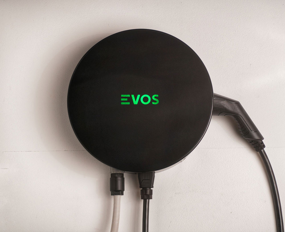 Home charger developed by Brisbane company EVOS.