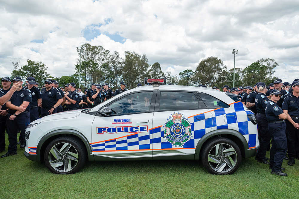 Hydrogen-powered Hyundai NEXO has joined the Queensland Police Service fleet.